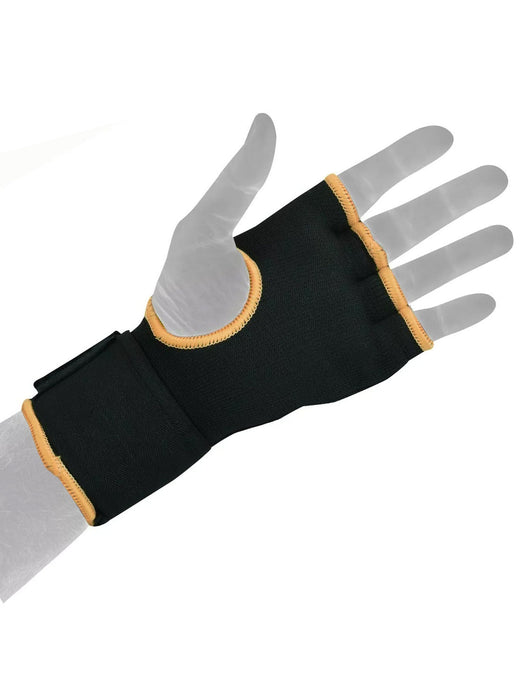 Single Left Hand Evo Fitness Gel Gloves with Bandage-Black with Skin-LV4527