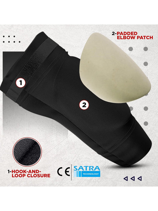 Single Piece Premium Quality Elbow Boxing Pad-Black-LV504