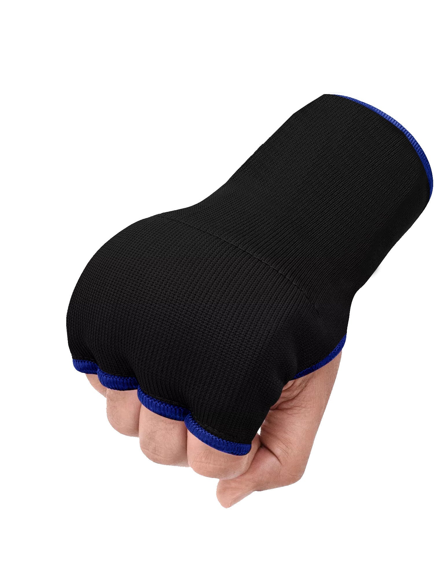 Single Right Hand Premium Quality Gloves-Black with Blue-LV465