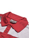 Sportika Active Wear Polo Shirt For Kids-Red with White & Grey Panel-BR13608