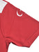 Sportika Active Wear Polo Shirt For Kids-Red with White & Grey Panel-BR13608