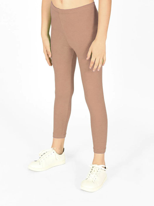 T2 Couture Legging For Girls-Camel-BR13400