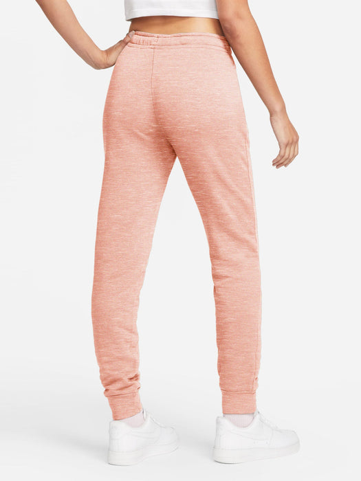 NK Fleece Slim Fit Jogger Trouser For Ladies-Peach Melange-RT1268