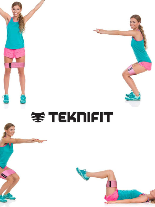 Teknifit Resistance Body Shape Band For Women-Pink-LV536