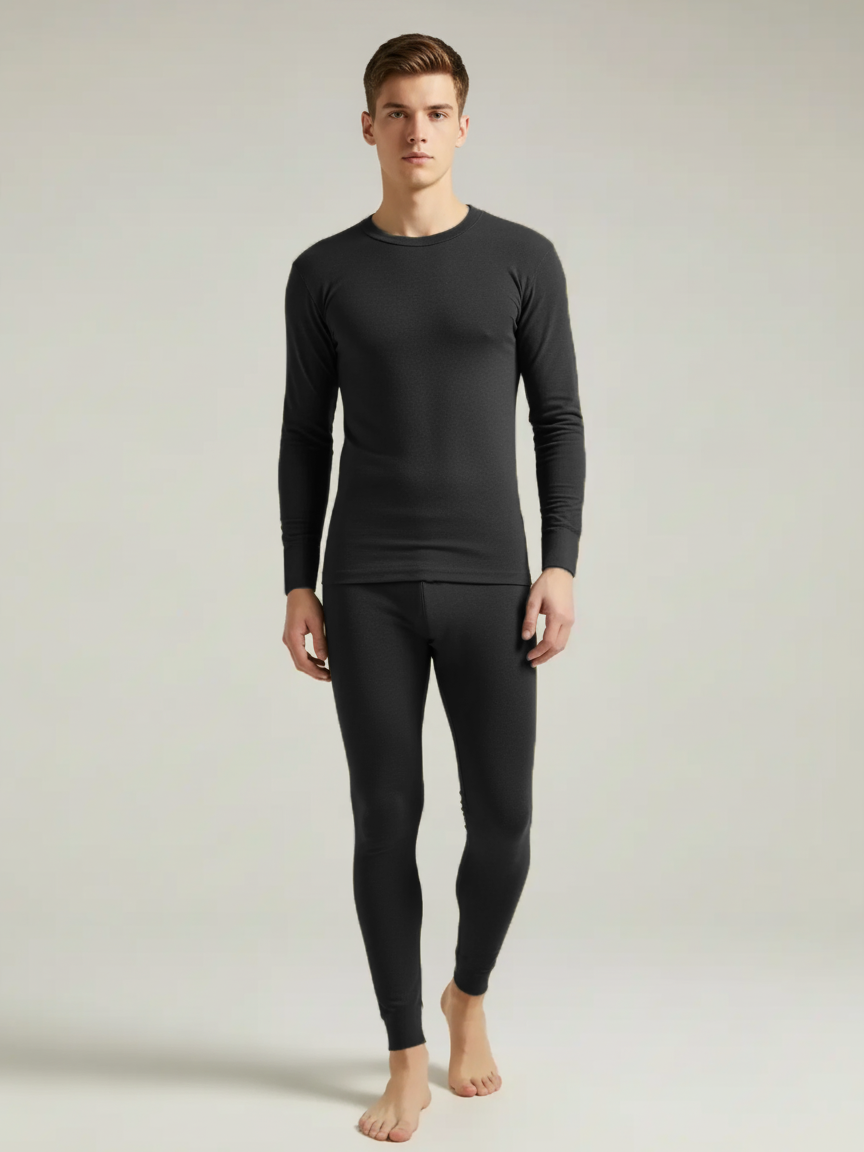 VZV Warmer Suit For Men-Black-VZV12