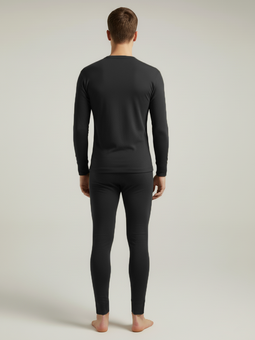 VZV Warmer Suit For Men-Black-VZV12