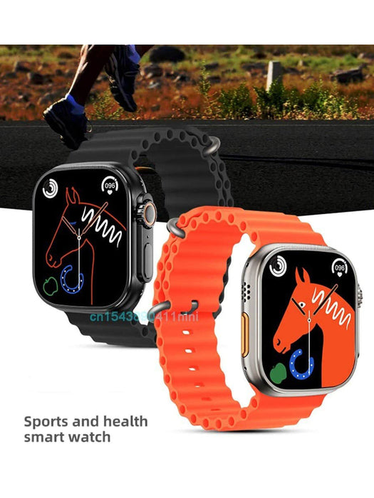 Ts8 Ultra Series 8 Men Women Bluetooth Call Heart Rate Sport Smartwatch With Fitpro App-Orange-BE1862/BR14031