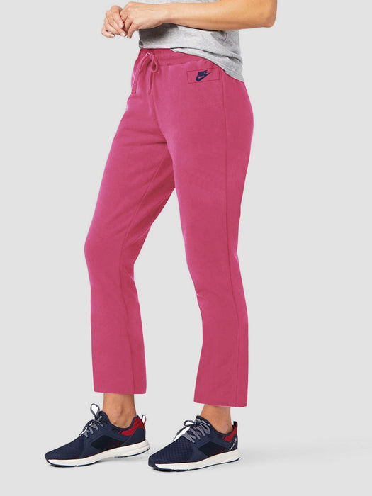 NK Fleece Straight Fit Trouser For Ladies-Pink-BR1002