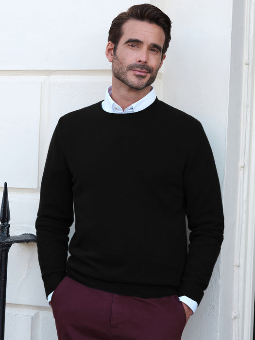 Full Fashion Wool Sweatshirt For Men-Black-BR1152