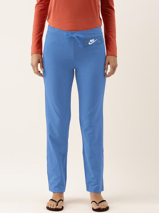 NK Fleece Straight Fit Trouser For Ladies-Light Blue-BR1012