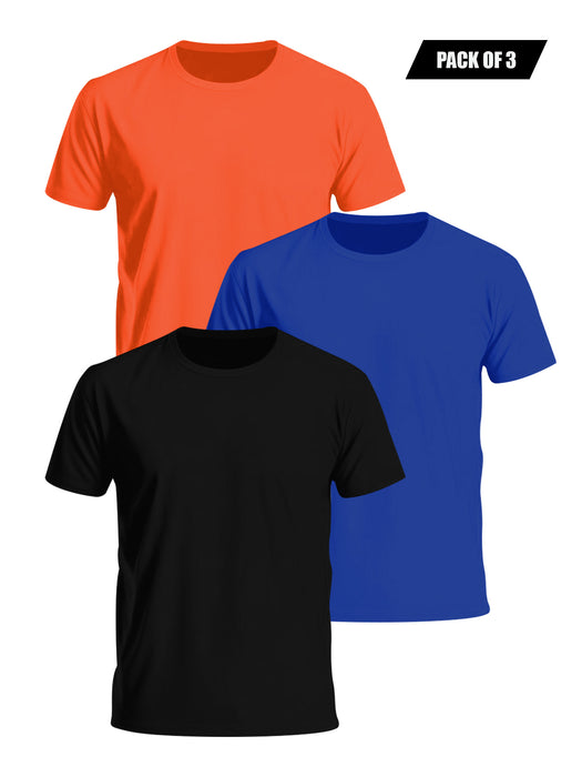 Pack of 3 Crew Neck T Shirt For Men-BR14161