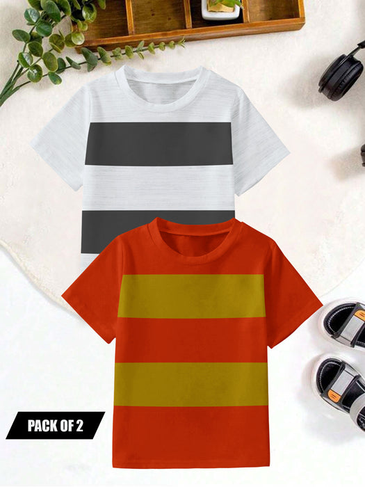 Pack Of 2 Single Jersey Tee Shirt For Kids