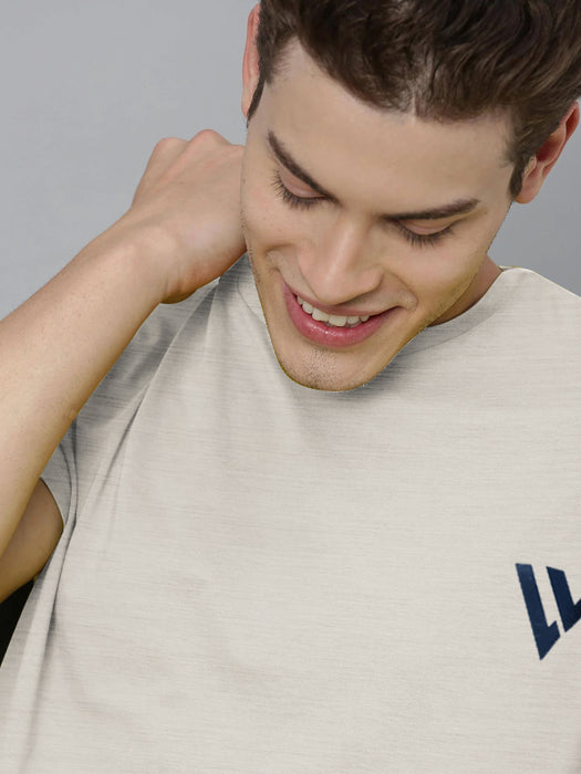Louis Vicaci Summer T Shirt For Men-Off White Melange-BR627