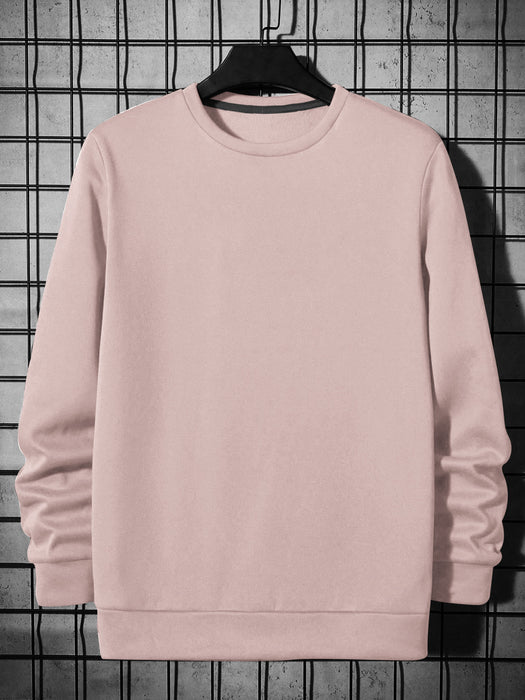 Upgrade Fashion Fleece Funky Style Sweatshirt For Men Light Pink BR14467