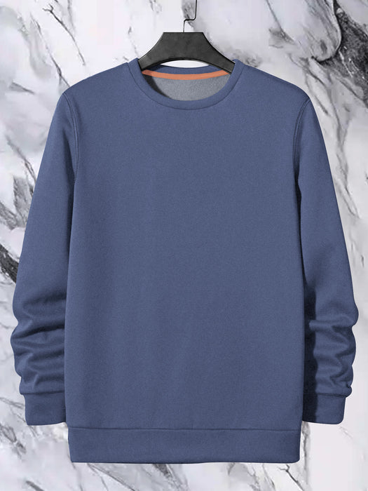 Upgrade Fashion Fleece Funky Style Sweatshirt For Men-Steal Blue-BR14509