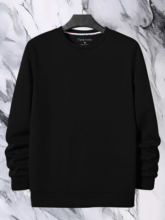 Upgrade Fashion Terry Fleece Funky Style Sweatshirt For Men-Black-BR14460