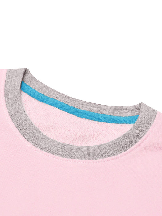 Upgrade Fashion Terry Fleece Funky Style Sweatshirt For Men-Light Pink with Grey-BR14501