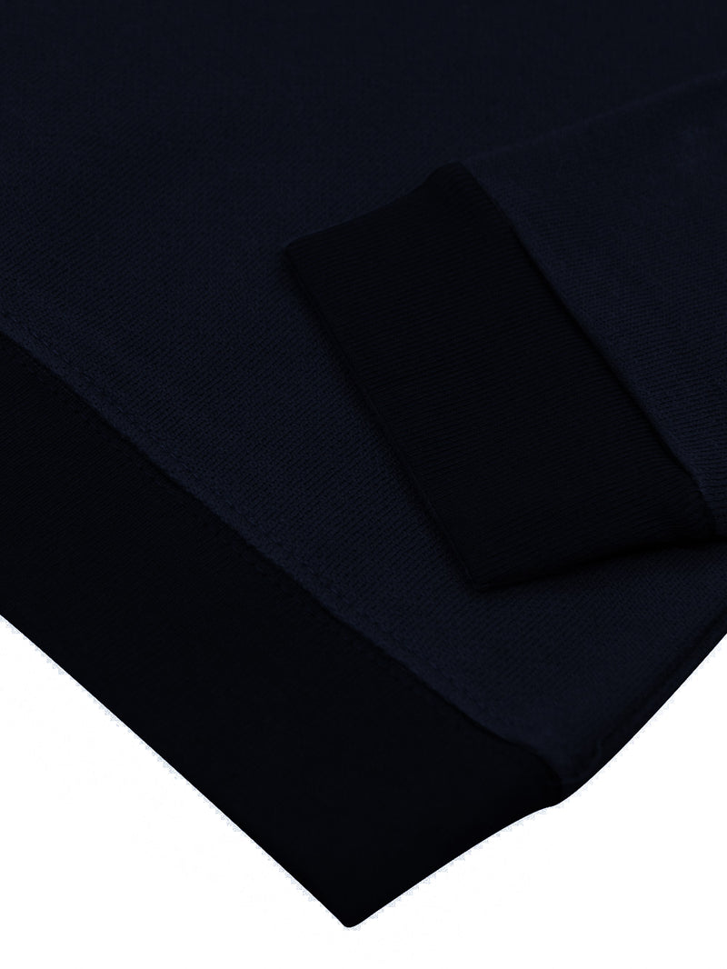 Upgrade Fashion Terry Fleece Funky Style Sweatshirt For Men-Navy with Black-BR14503