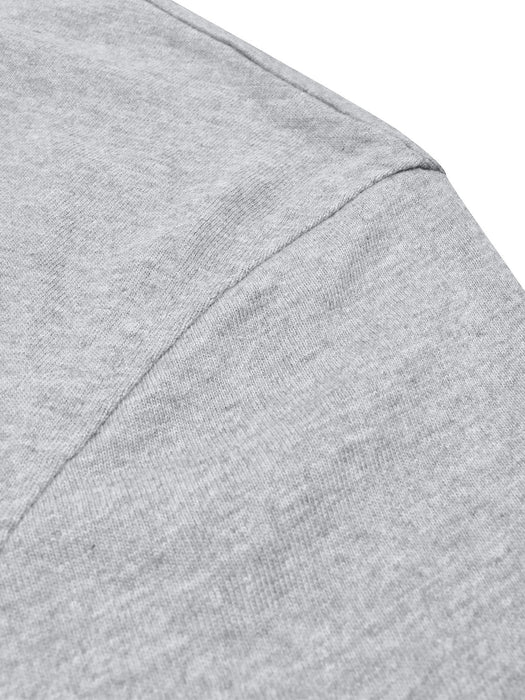 Azur Single Jersey Polo Shirt For Men-Grey Melange-BR13163