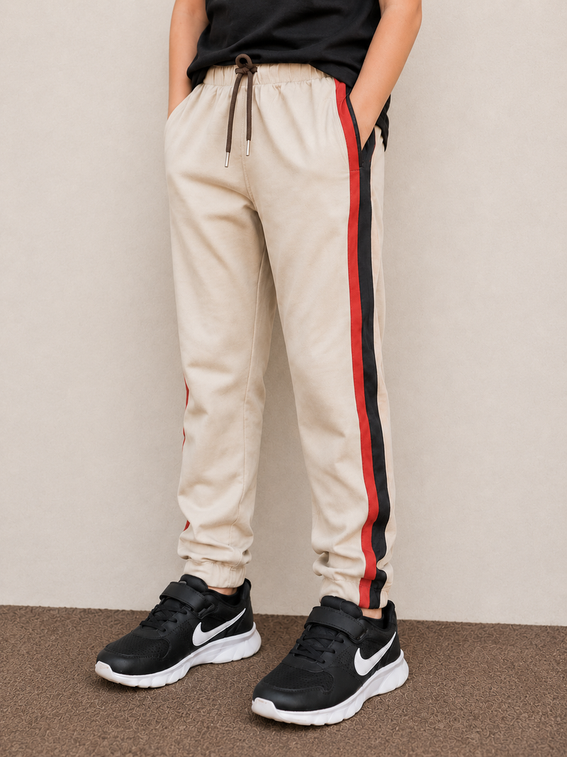 Premium Kids lycra Trouser Light skin with ,Side Stripe p23