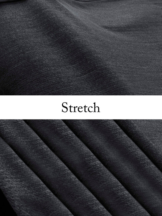 Louis Vicaci Interlock Stretchy Slim Fit Lycra Pent For Men-Dark Grey Melange-BR404