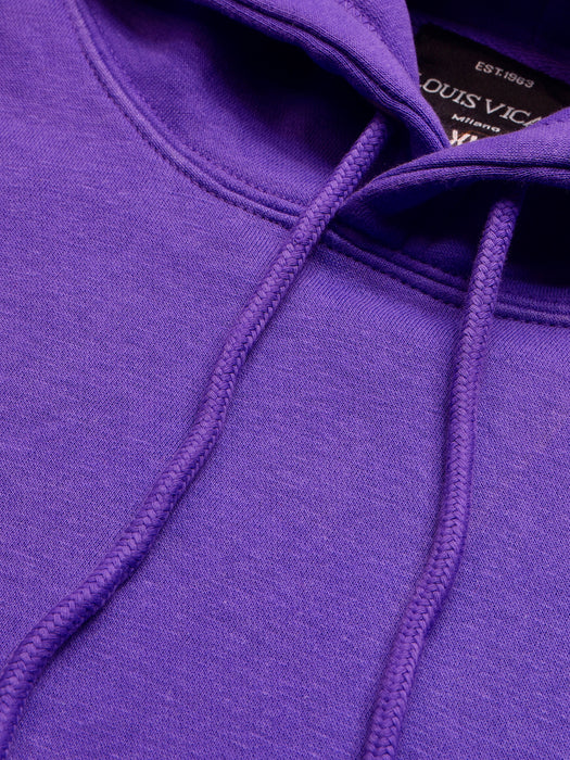 Louis Vicaci Fleece Pullover Hoodie For Men-Purple-BR846