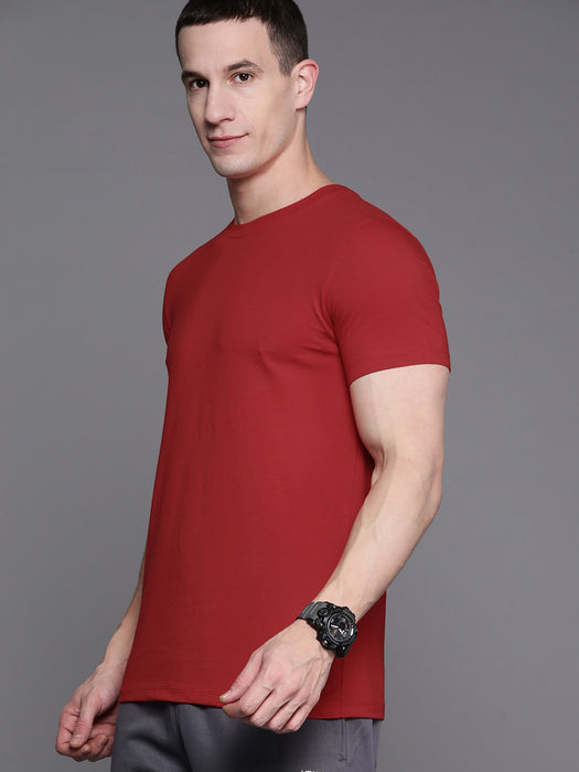 47 Single Jersey Crew Neck Tee Shirt For Men-Red-RT2493
