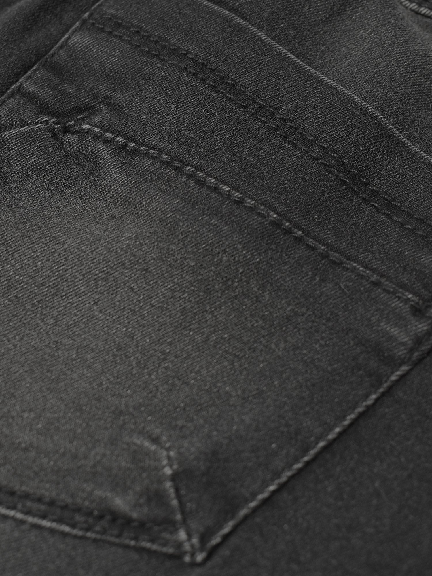 Camaieu Denim Skirt For Girls-Black Faded-BR13527