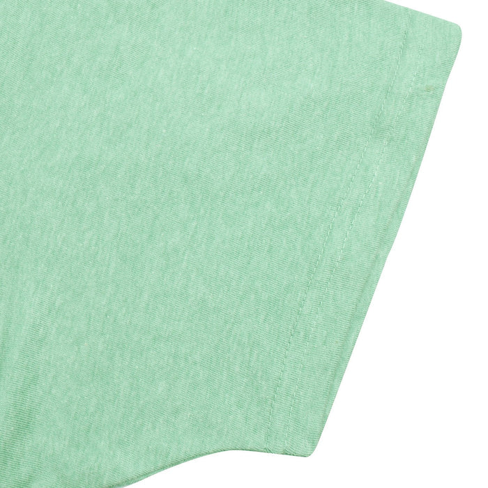 Celeb Single Jersey Crew Neck Tee Shirt For Men-Light Green Melange-BR13208