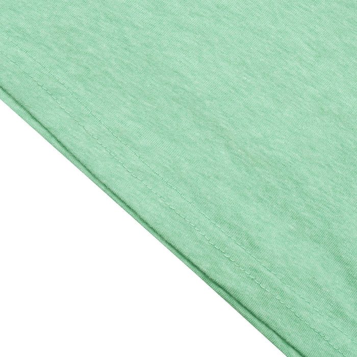 Celeb Single Jersey Crew Neck Tee Shirt For Men-Light Green Melange-BR13208