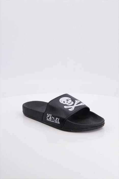 Black Camel Danger Skull Style Black Slide