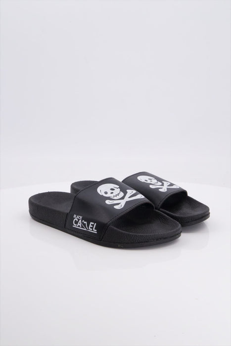 Black Camel Danger Skull Style Black Slide