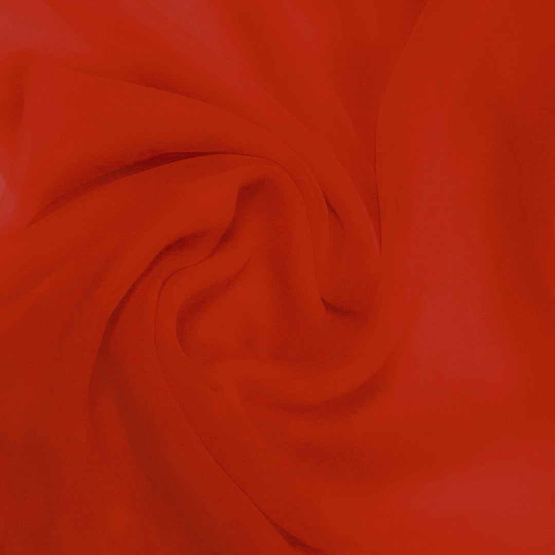 Imported Net Dupatta- Orange
