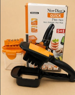 Nicer Dicer Quick 5-in-1 Vegetable Chopper & Slicer – 7 Piece Kitchen Set