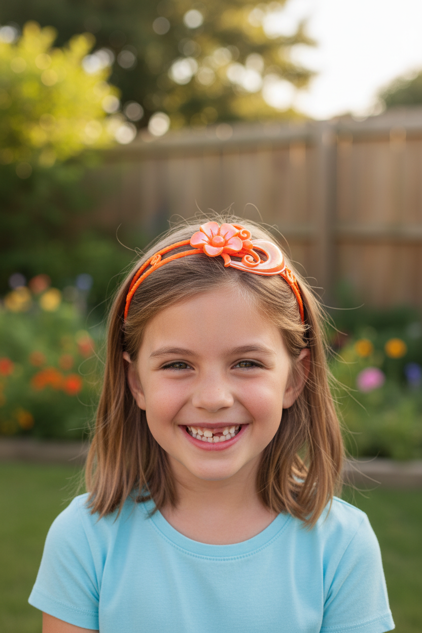 Fashion Fairy Ties Plastic Hair Band For Kids-Assorted-HB1018