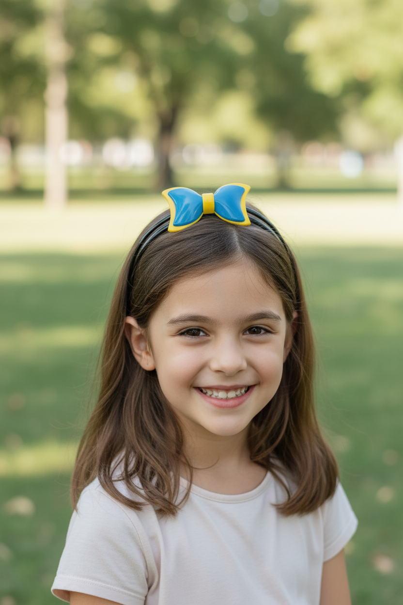 Fashion Fairy Ties Plastic Hair Band For Kids-Assorted-HB1023