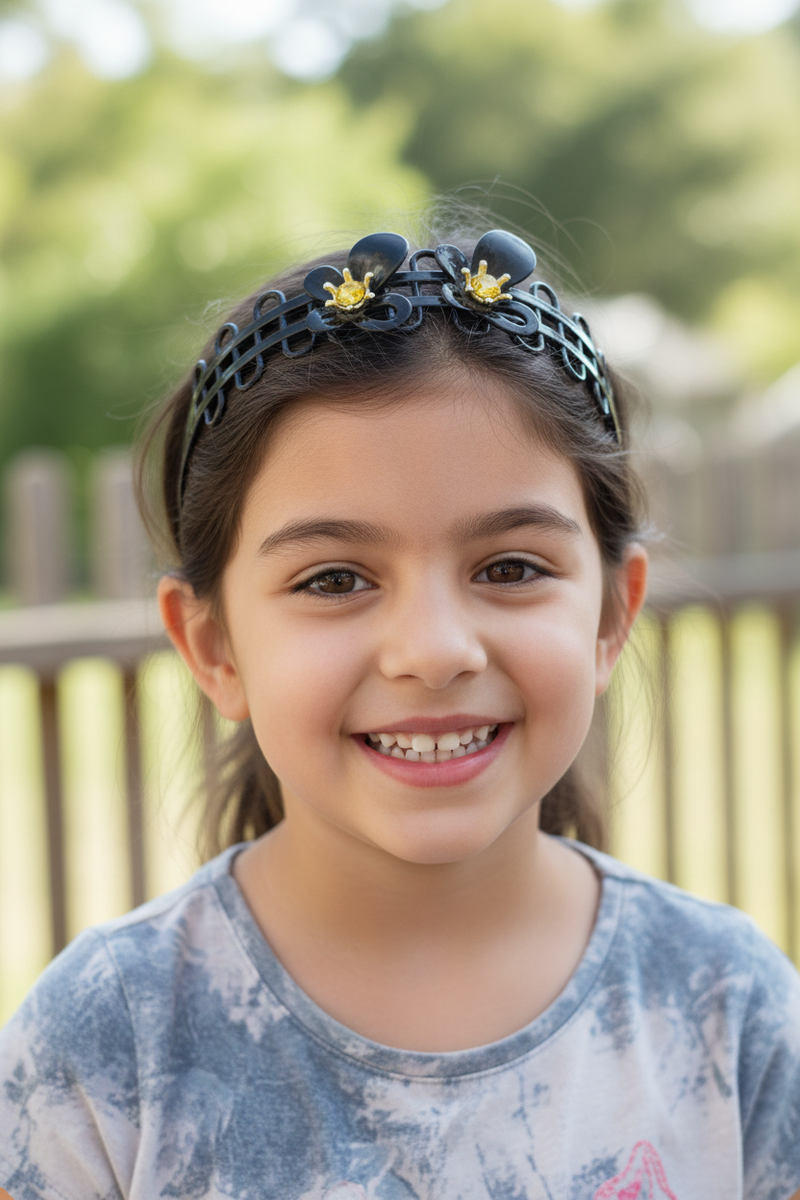 Fashion Fairy Ties Plastic Hair Band For Kids-Assorted-HB1006