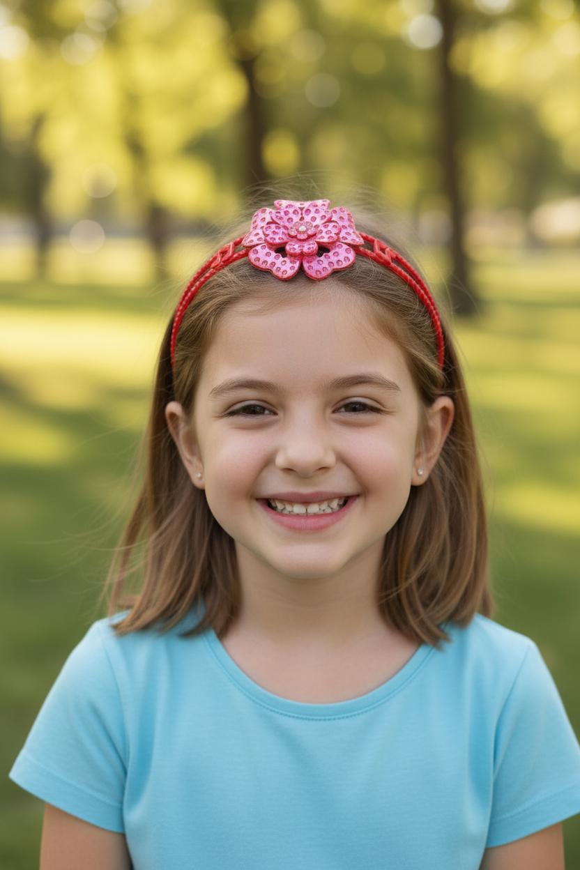 Fashion Fairy Ties Plastic Hair Band For Kids-Assorted-HB1010