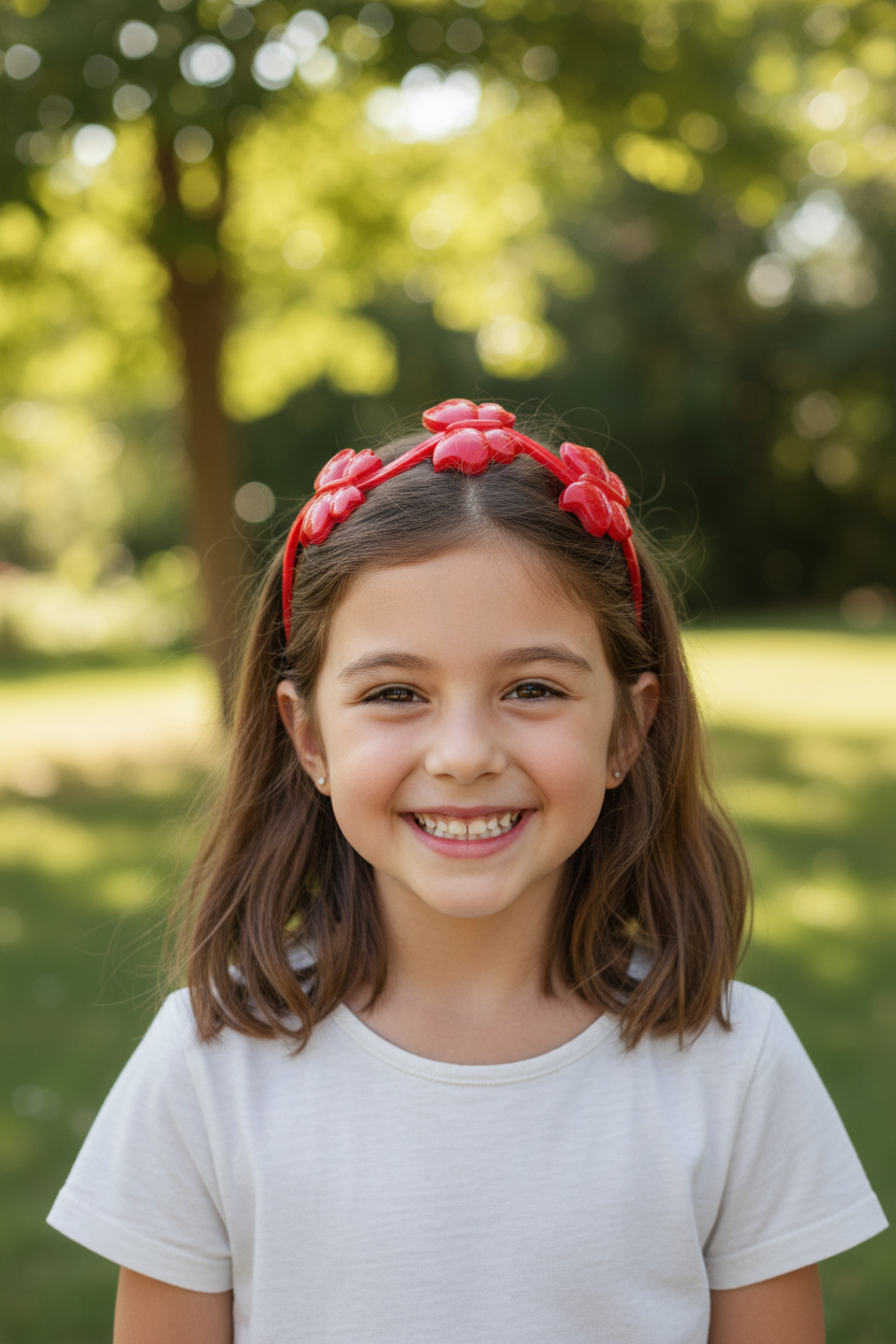 Fashion Fairy Ties Plastic Hair Band For Kids-Assorted-HB1013