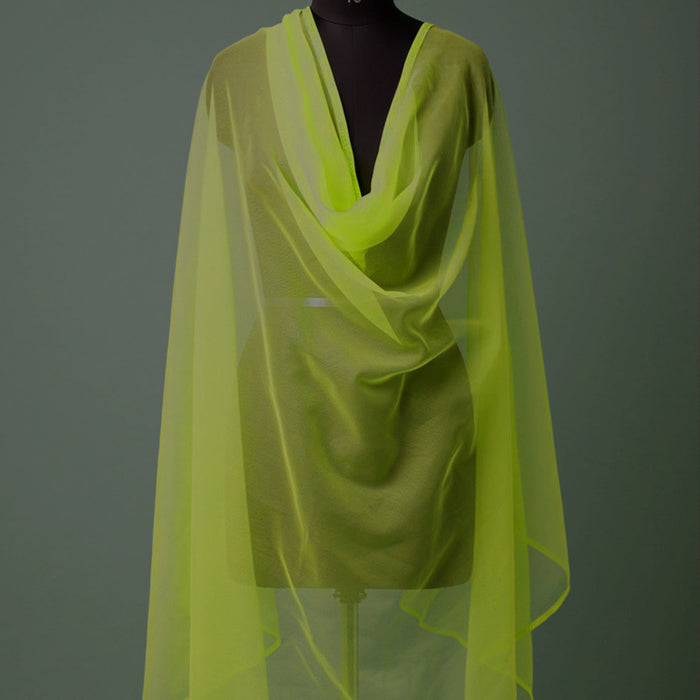 Imported Net Dupatta- light Yellow