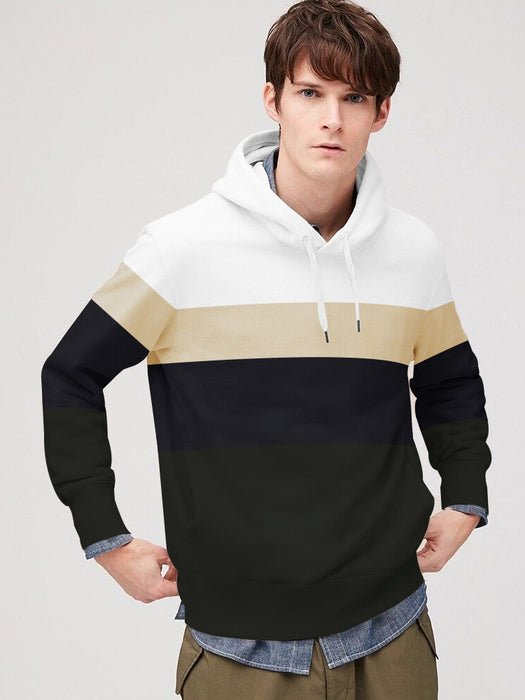 Fashion Man Pullover Hoodie For Men With Panels-AZ110