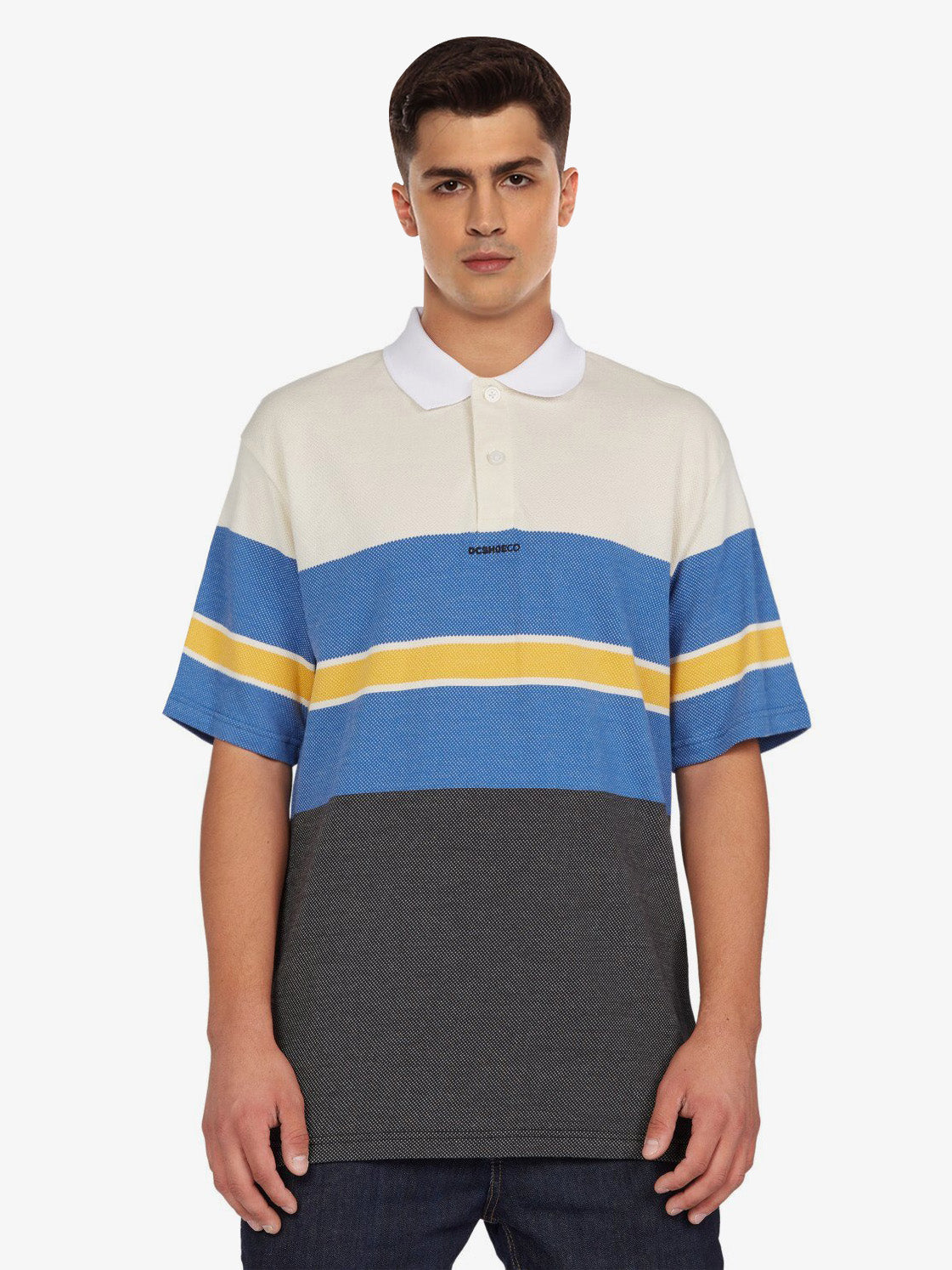 DCSHOESCO P.Q Half Sleeve Polo For Men-Striped-RT808