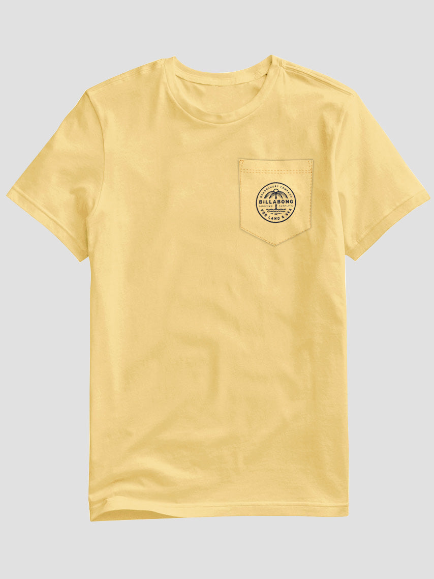 BB Single Jersey Crew Neck Tee Shirt For Men-Yellow-RT794