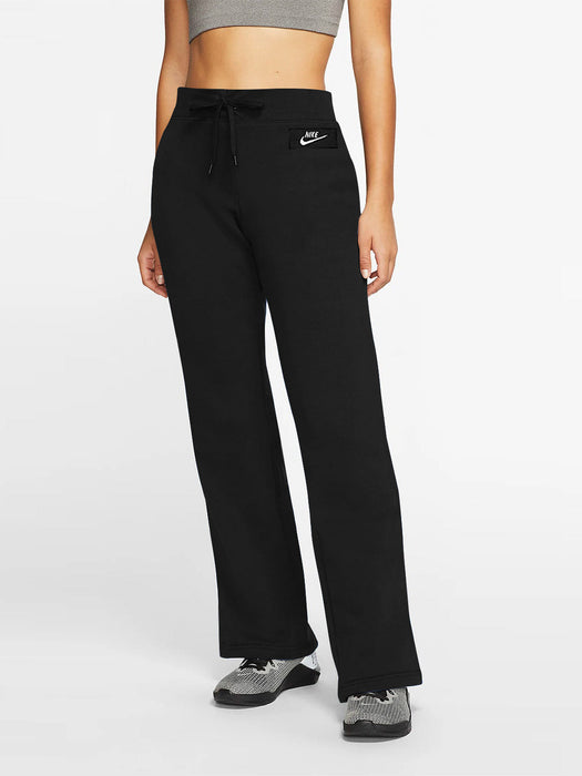 NK Fleece Straight Fit Trouser For Women-Black-BR14310