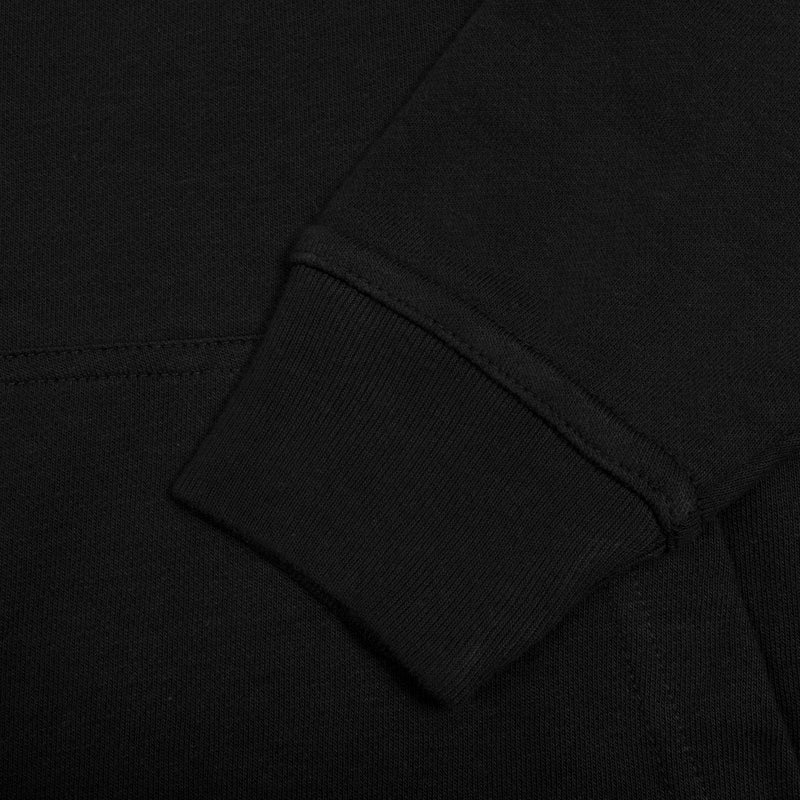 NK Terry Fleece Lace Up Hoodie For Ladies-Black-BR996
