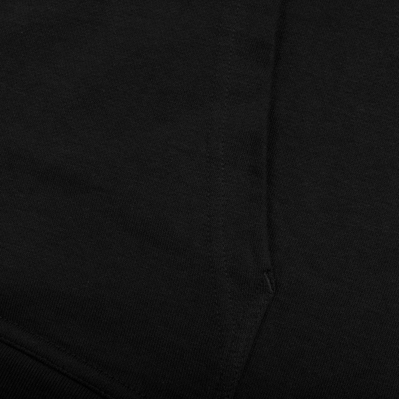NK Terry Fleece Lace Up Hoodie For Ladies-Black-BR996