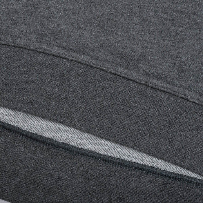 NK Terry Fleece Lace Up Hoodie For Ladies-Charcoal Melange-RT400