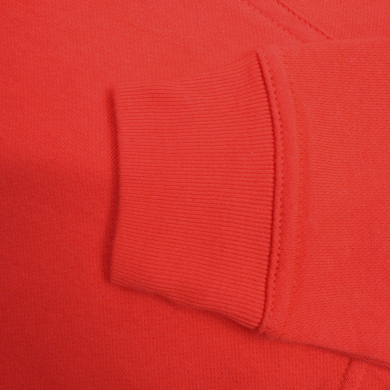 NK Terry Fleece Lace Up Hoodie For Ladies-Coral Orange-RT905