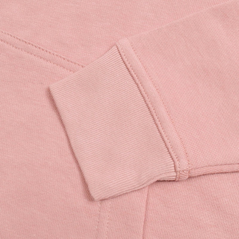 NK Terry Fleece Lace Up Hoodie For Ladies-Light Pink-RT903
