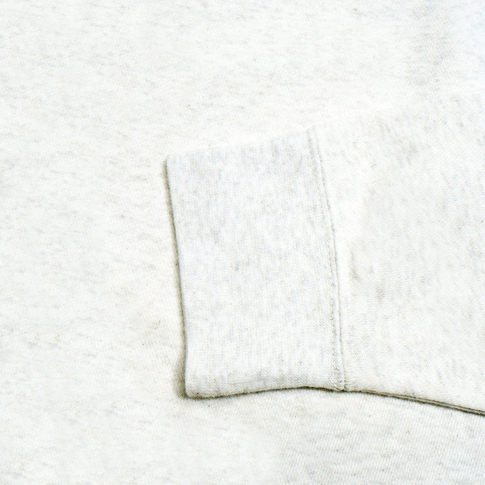 NK Terry Fleece Side Lace Up Sweatshirt For Women-Off White Melange-BR972